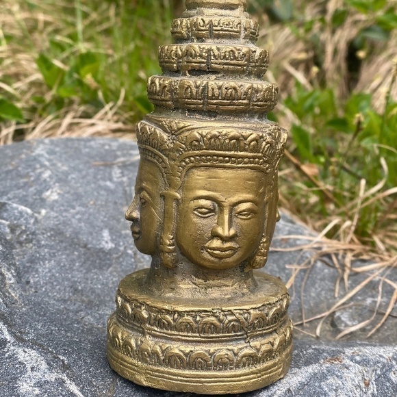 Brass antique Buddha statue